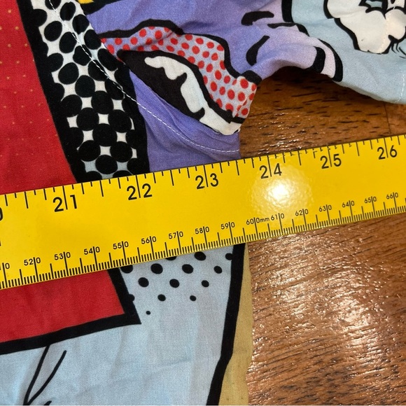 Zara Men’s graphic cartoon comic button up 100% viscose shirt size Large - Picture 4 of 7